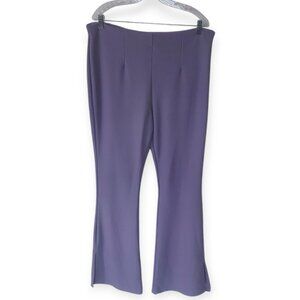 Primark Women's Purple Hippie Style Pants Leggings Ribbed Flare Leg Sz 12 NWOT